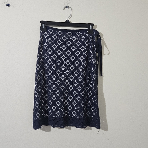 Max Studio Lace Overlay Skirt - Picture 1 of 5